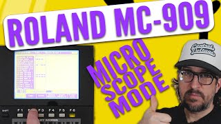 Roland MC909 Groovebox  Microscope Mode 🎧🔬 [upl. by Itaws]