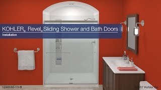 Installation  Revel Sliding Shower and Bath Doors [upl. by Knuth]