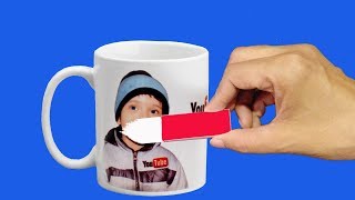 HOW TO ERASE PRINT OF MUG  Mug Reprinting Tricks  Sublimation Coating at home [upl. by Jabez]