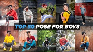 Top 50 Best pose for man  New Stylish Photo Poses for Men  Pose like Model PK Photography [upl. by Nylrem]