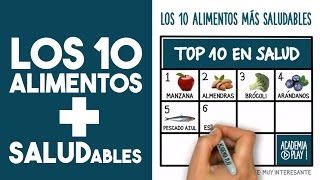 Los 10 alimentos más saludables TOP TEN [upl. by Normi]