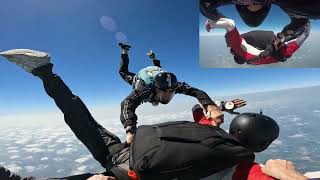 POV MY FIRST AFF SKYDIVING JUMP [upl. by Solram506]