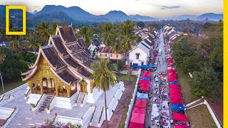 Explore the Stunning Beauty of Laoss Louangphrabang  National Geographic [upl. by Dhar]