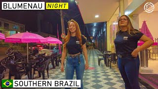 🇧🇷 Blumenau Night Walk  Southern Brazil 【4K】 [upl. by Colburn100]