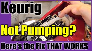 🔥Keurig ● Not Pumping or Dispensing Water 5 Min Fix to Clear Stuck Check Valve ● Works✅ [upl. by Olav]