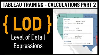 Tableau LOD Level of Detail Expressions Explained  FIXED INCLUDE EXCLUDE  Complete Tutorial [upl. by Lyontine]