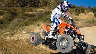 2009 KTM 450 SX ATV Review  MotoUSA [upl. by Alael]