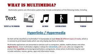 What is Multimedia [upl. by Bruyn785]