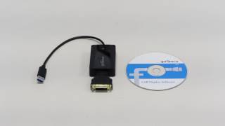 How to Install gofanco USB 30 to HDMIDVI Video Graphics Adapter [upl. by Anoynek]