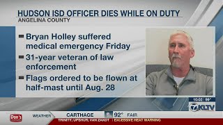 Hudson ISD officer dies on duty at Bonner Elementary [upl. by Mayer90]