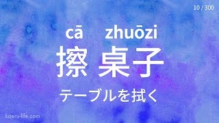 中国語の代表的な「動詞＋目的語」フレーズ 300 1 [upl. by Ariajay]