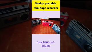 Saniyo mini portable 2in1 mono stereo tape recorder sale mevintage collectionantic seller [upl. by Bergeman]