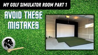 Tips for building your Golf Simulator Bay  Part 1  HD 1080p [upl. by Alexandra]