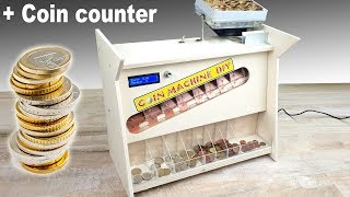 Coin counter Machine DIY  Conta monete fai da te a vibrazione [upl. by Lisbeth314]