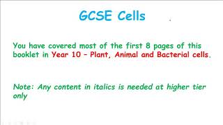 CCEA GCSE BIOLOGY cells and diffusion [upl. by Iot981]