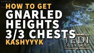 All Gnarled Heights Chests Locations Kashyyyk Star Wars Jedi Fallen Order [upl. by Amaral]