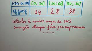 Astuce  Comment calculer la moyenne dune série statistiques avec des classes   Seconde [upl. by Clinton]