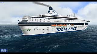 VSNG first test with the MS Silja Europa 1993 [upl. by Aicener]