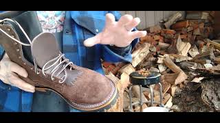 Unboxing Drews Logger Boot 8quot All Brown Roughout Leather [upl. by Randall]