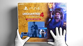 The Ultimate UNCHARTED 4 Unboxing PS4 Console Collectors Edition Press kit [upl. by Rosa]