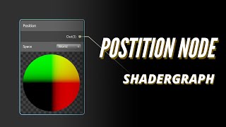 Unity SHADERGRAPH Episode 12 Position [upl. by Nylinej]