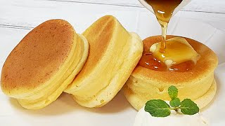 ホットケーキミックスでスフレパンケーキFluffy souffle pancake with Pan cake mix [upl. by Seto]