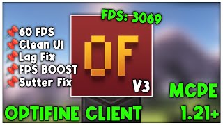 Optifine V3 For MCPE 121 FPS BOOST🔥 [upl. by Cris103]