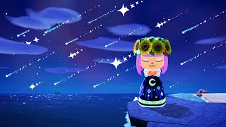 PLUIE DETOILES FILANTES sur MON ILE ANIMAL CROSSING NEW HORIZONS LETS PLAY NOCTURNE ACNH FR [upl. by Eizzil]