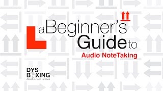 A Beginners Guide to Audio Notetaking [upl. by Mehelhteb93]