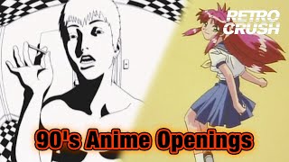 The BEST of 90s Anime Openings  Retro Anime Rewind [upl. by Esoryram]