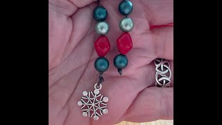 How I make Ribbon Bookmarks wBead Dangles [upl. by Neelyar]