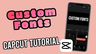 How to Add Custom Font in CapCut [upl. by Galina]