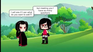 if sarada meet Itachi uchiha short movie Naruto gacha club [upl. by Iseabal]