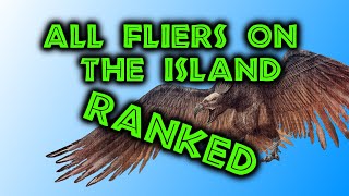 All Fliers On The Island Ranked  Ark Survival Evolved [upl. by Asiulairam]