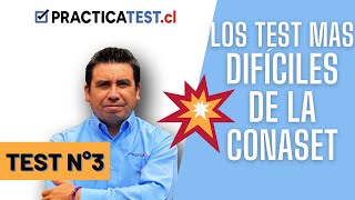 Test Conaset Resuelto y comentado Test 3  Licencia de conducir Clase B Chile [upl. by Noami745]