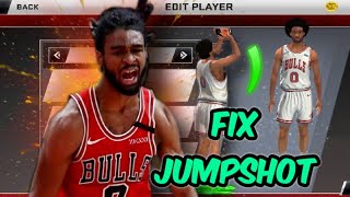 COBY WHITE JUMPSHOT FIX  NBA2K20NBA2K21 MOBILE  ANDROID [upl. by Ativla]