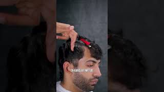 HOW to make thick hair LOOK THIN ✂️ Thickhair barberacademy [upl. by Allenad401]