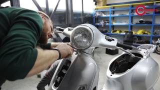 Vespa GT restauration wwwamotorskscom [upl. by Tabor]