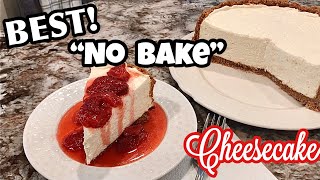 Best No Bake Cheesecake Recipe  EASY Vanilla Cheesecake  No Gelatin [upl. by Tomi953]