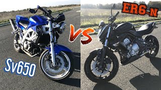 Sv650 VS Er6n [upl. by Ahseyd]