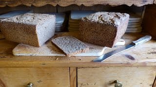 Sauerteigbrot Teigherstellung nur 9 Minuten Roggenmischbrot Brot backen ohne Kneten [upl. by Cornew573]