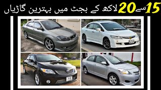 Cars Under 20 Lakhs in Pakistan  Best Cars From 15 To 20 Lacs  Best Budget Cars [upl. by Eatnoj]