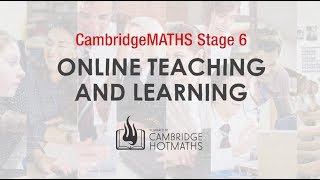 CambridgeMATHS Stage 6 interactive resources powered by Cambridge HOTmaths [upl. by Anrol]