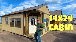 14x24 shed  finished out cabin [upl. by Hach]