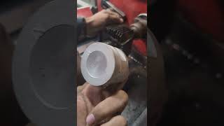 How to cylinder piston fitting diesel polish motorcycle shortsfeed subscribe [upl. by Suzanne]