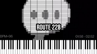 Dark MIDI  Route 228 Pokémon DiamondPearl [upl. by Ynnob419]