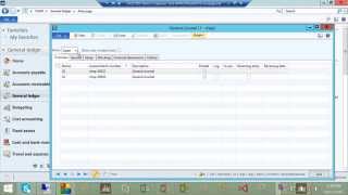 General Journal Entries in Microsoft Dynamics AX 2012 [upl. by Itnahs702]