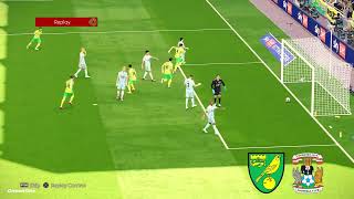 Norwich vs Coventry City Highlights  Championship 202324  PES 21 [upl. by Ociral]