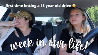 WEEK IN OUR LIFE AJ learns how to drive 😱 [upl. by Dan]