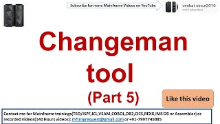 Changeman tool  Part 5  Mainframe  SCM  Software configuration Management tool in Mainframe [upl. by Rayham454]